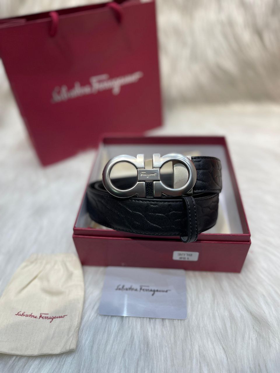 Ceinture Salvadore Ferragamo en Vrai Cuir