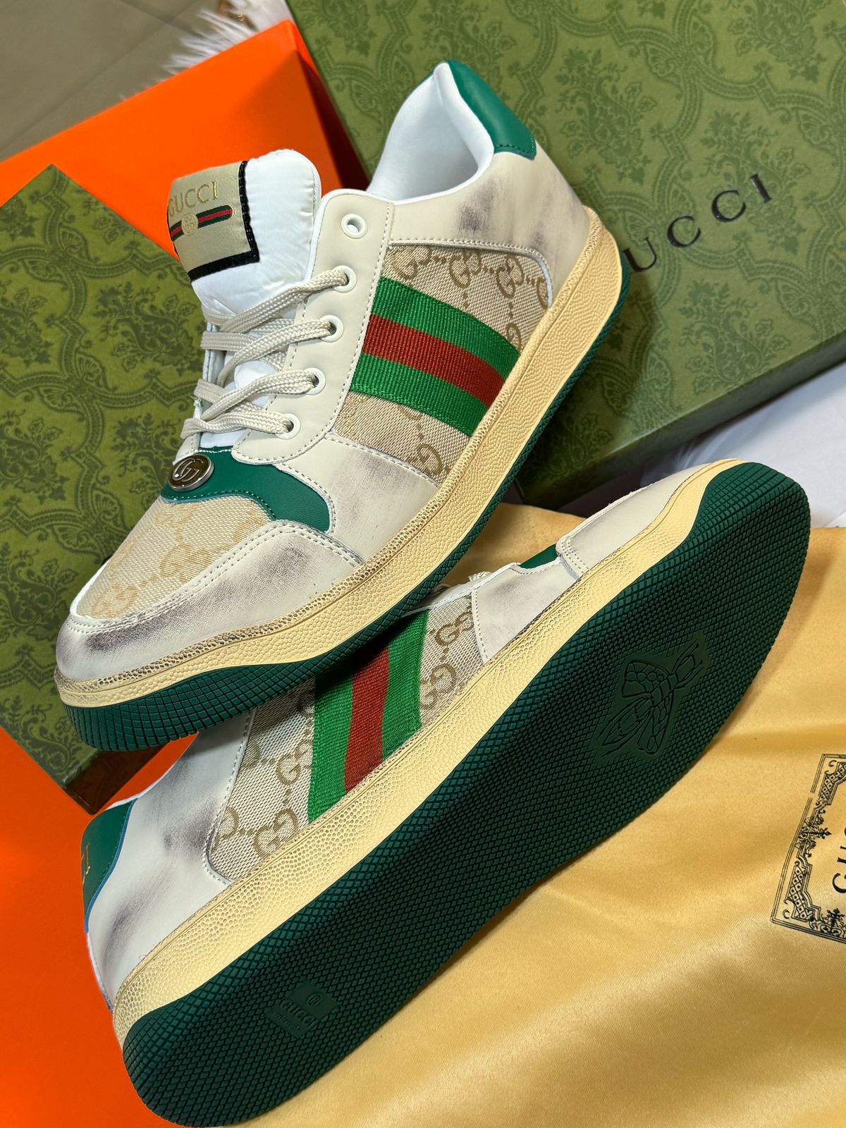 Sneakers Gucci Homme en Simili Cuir