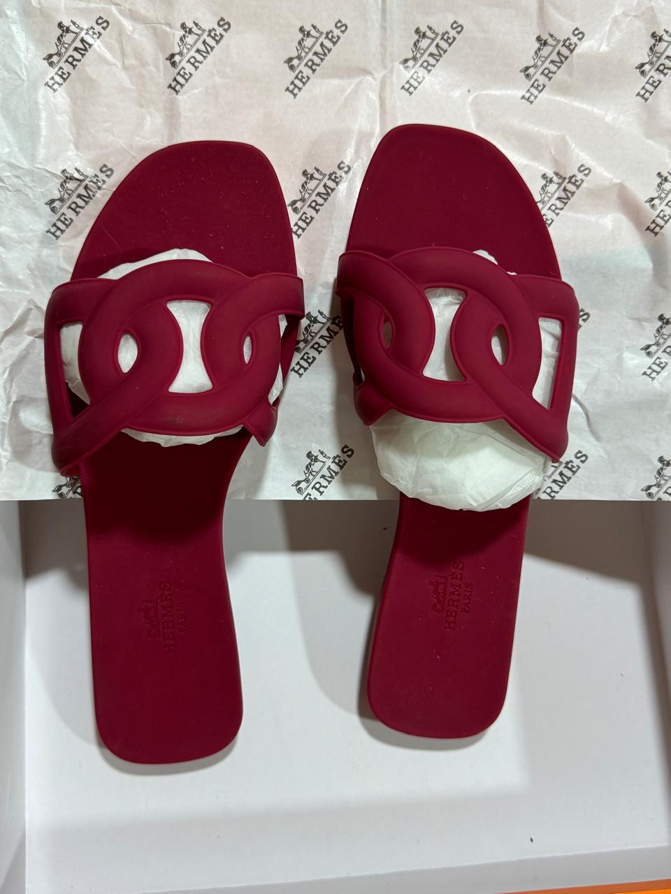 Sandale Hermès Oran Chaine en Couleurs