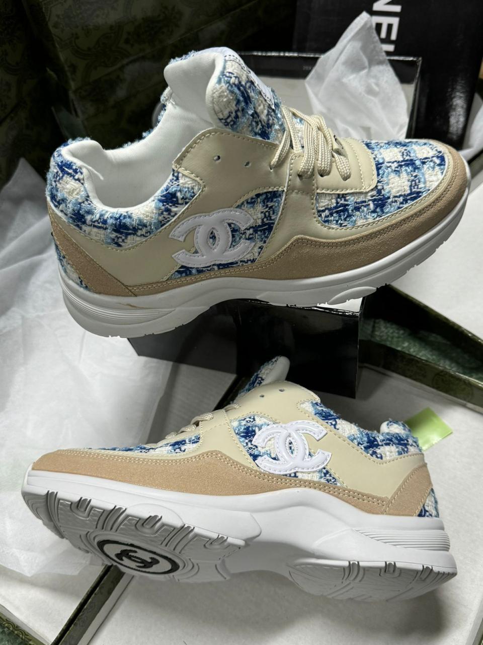 Espadrille Chanel en Tweed Femme