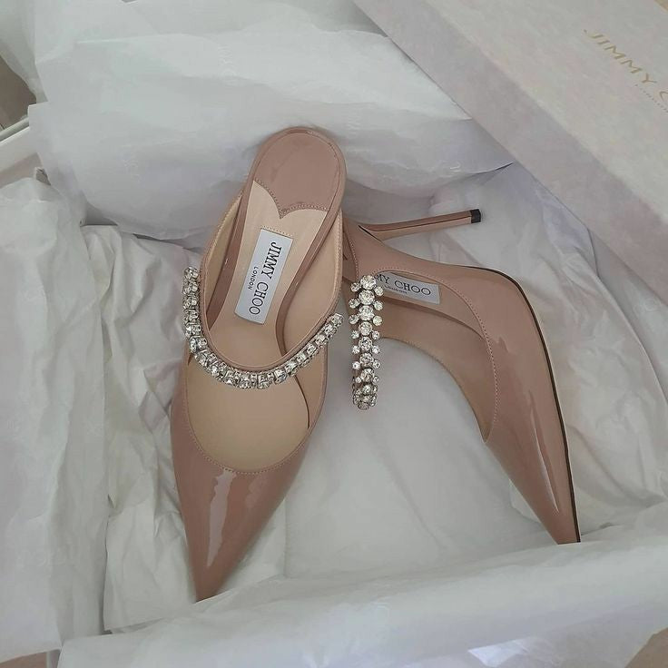 Sandale De Luxe Jimmy Choo en Vrai Cuir