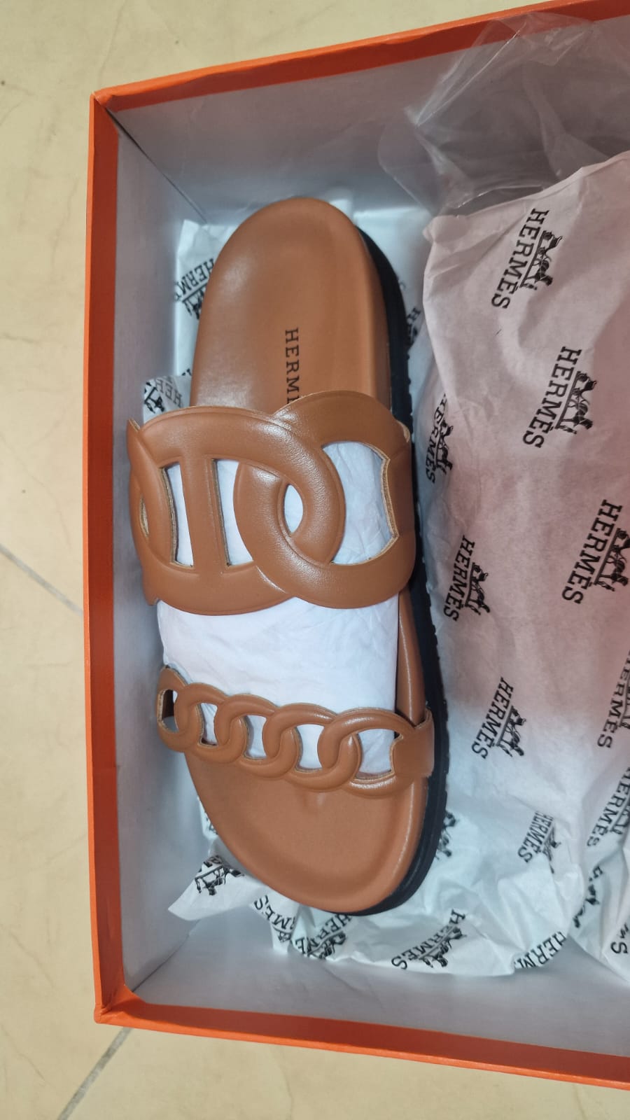 Sandale Hermès En Vrai Cuir