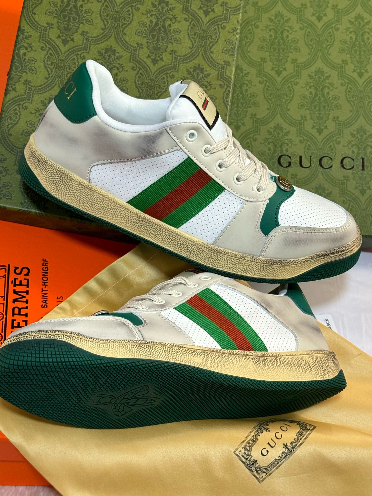Sneakers Gucci Homme en Simili Cuir