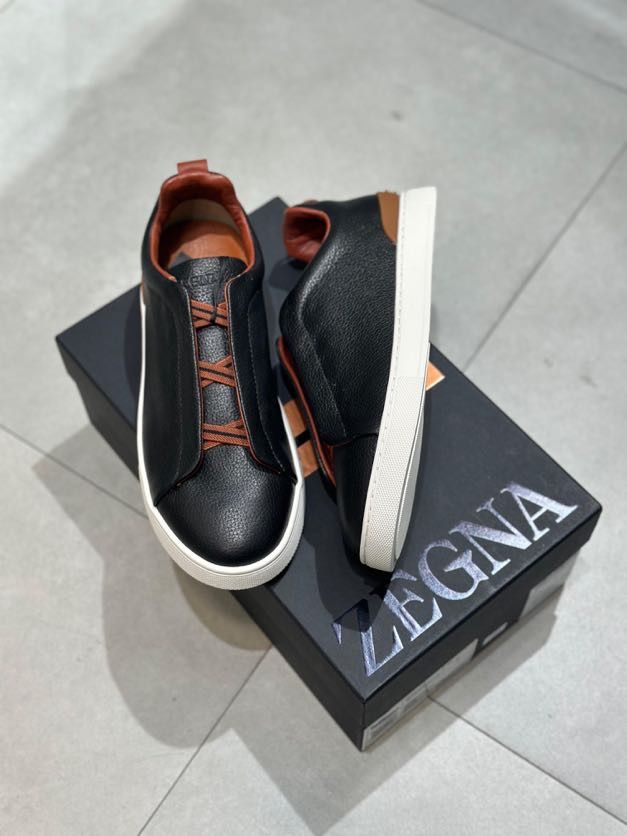 Chaussures Zegna en Vrai Cuir