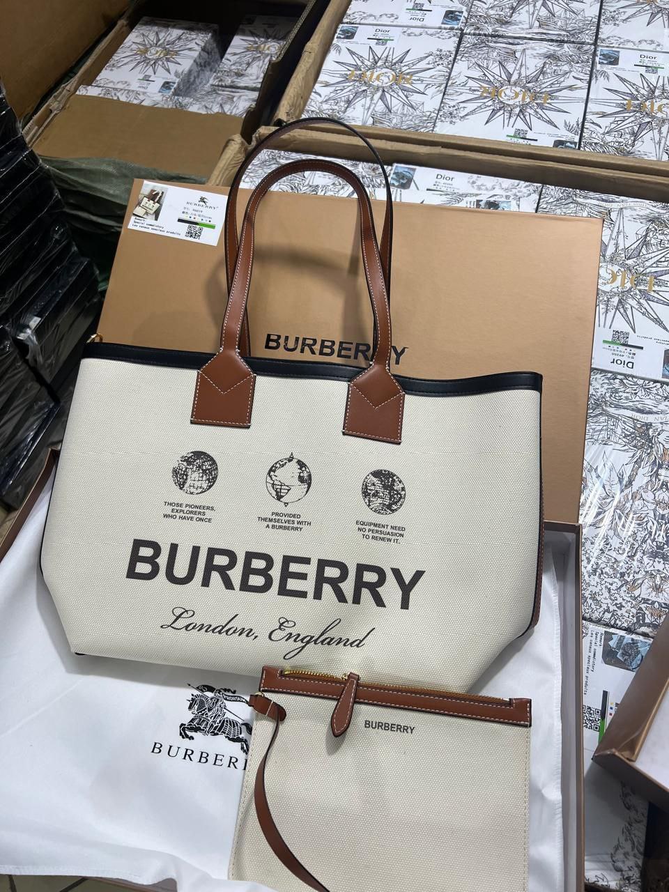 Sac Cabas Burberry Reversible