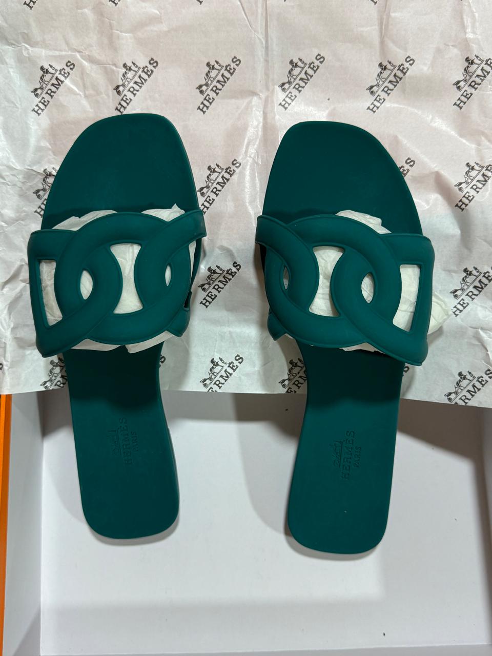 Sandale Hermès Oran Chaine en Couleurs