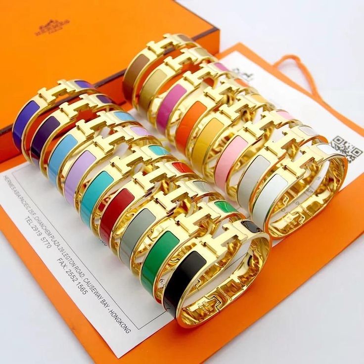 Bracelet Hermès Inoxydable en Couleurs