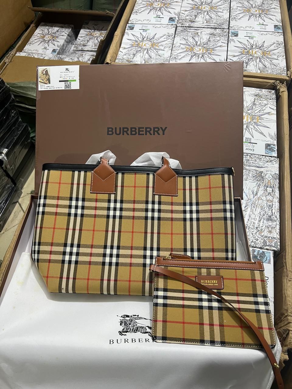 Sac Cabas Burberry Reversible