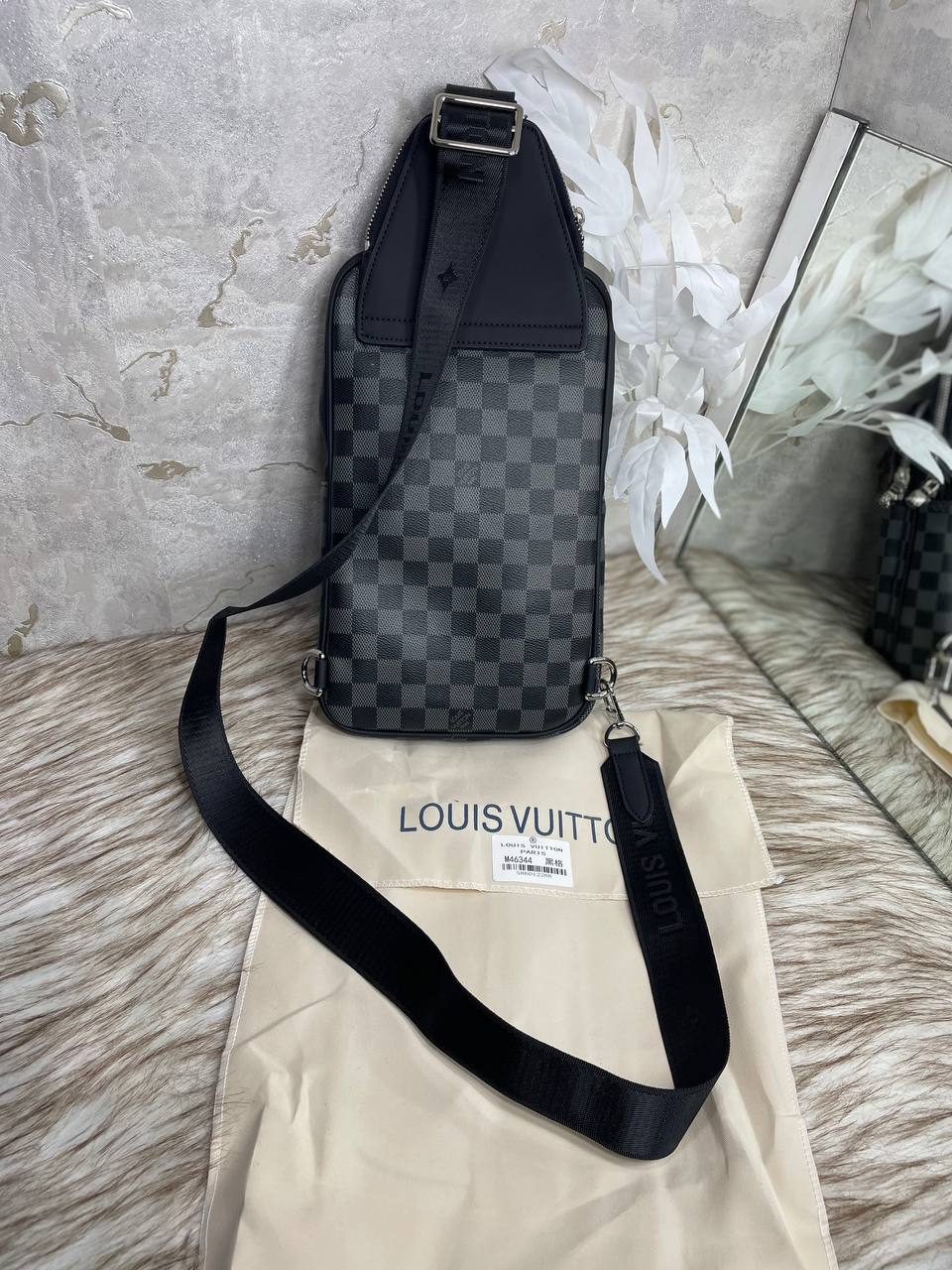 Sac a dos Louis Vuitton Damier en vrai cuir