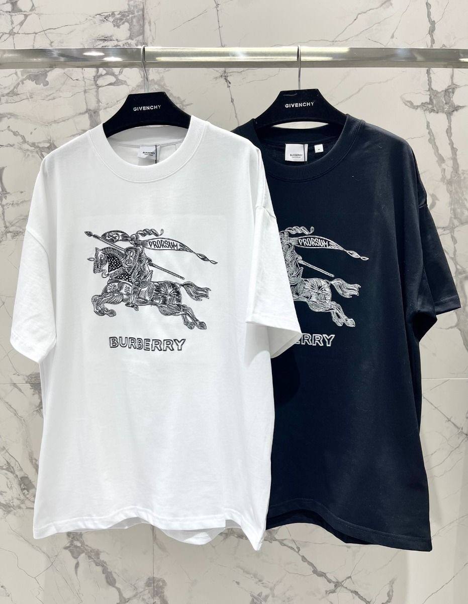 T Shirt Burberry Homme en Coton Organique