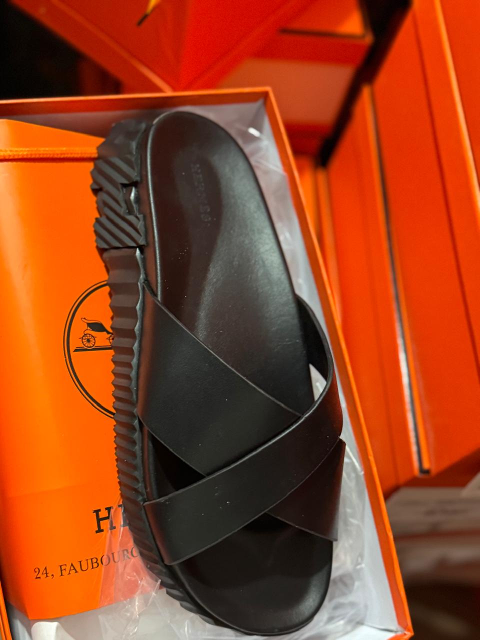 Sandale Hermès Cuir Homme