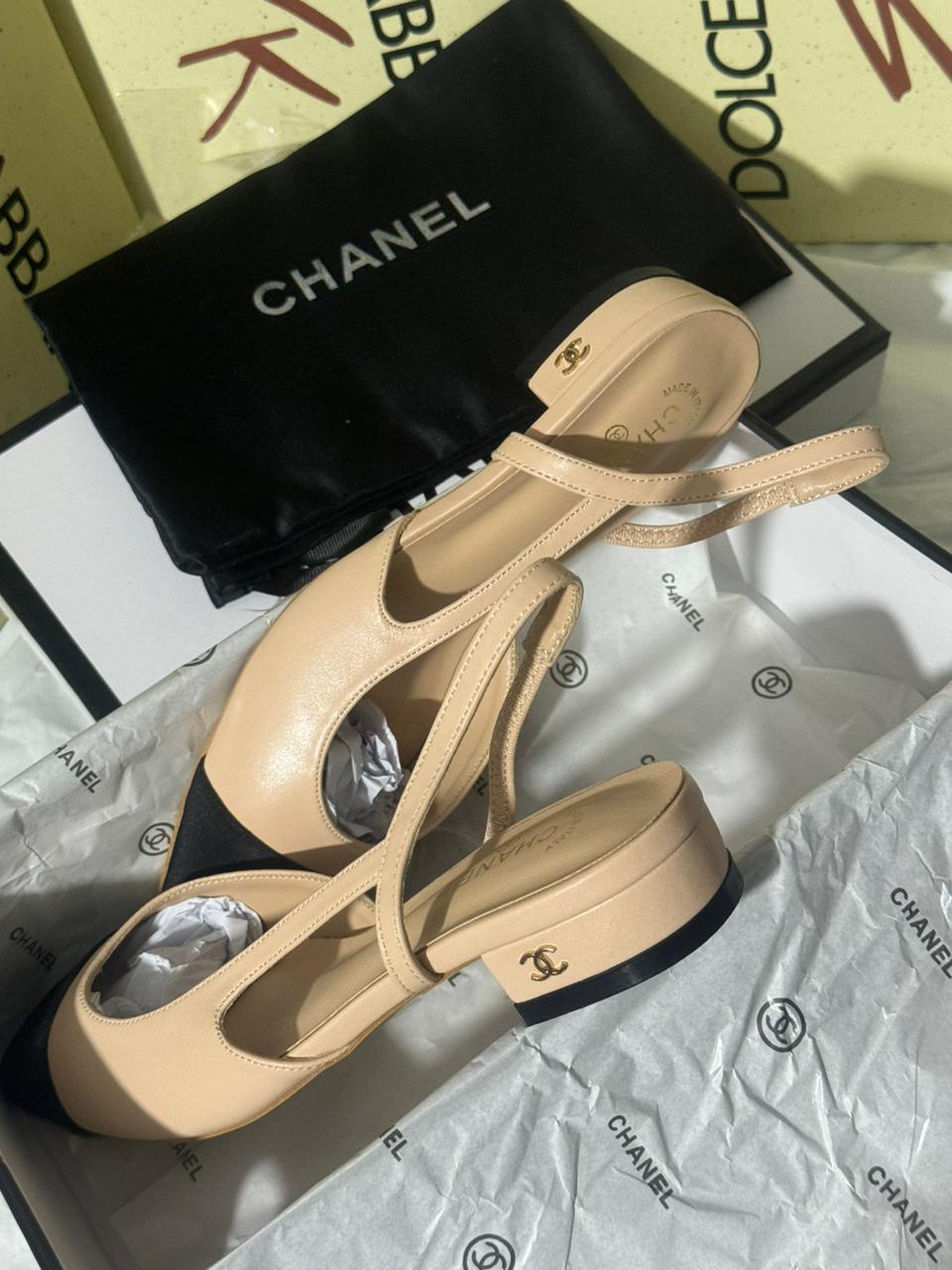 Sandale Chanel en Vrai Cuir