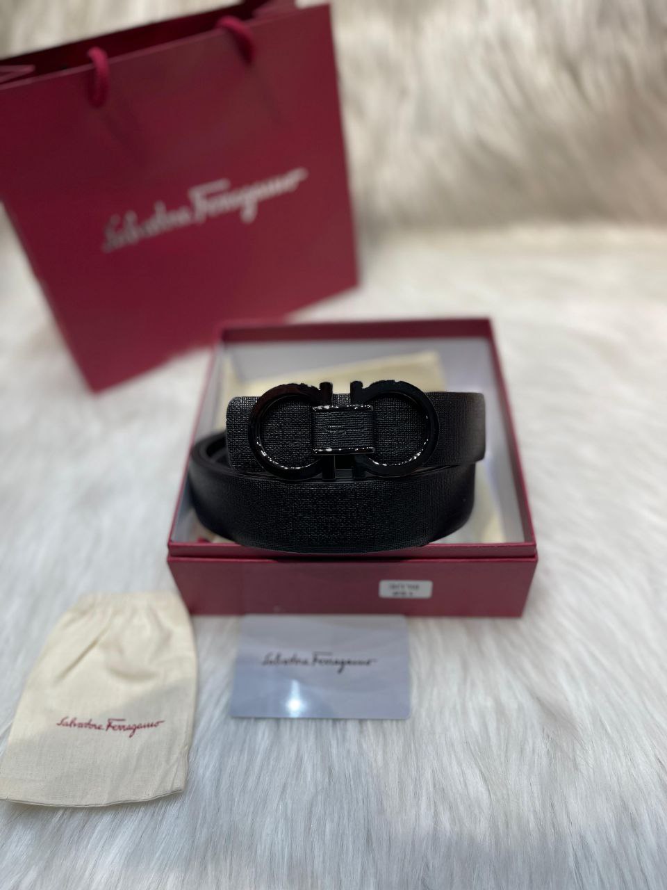Ceinture Salvadore Ferragamo en Vrai Cuir