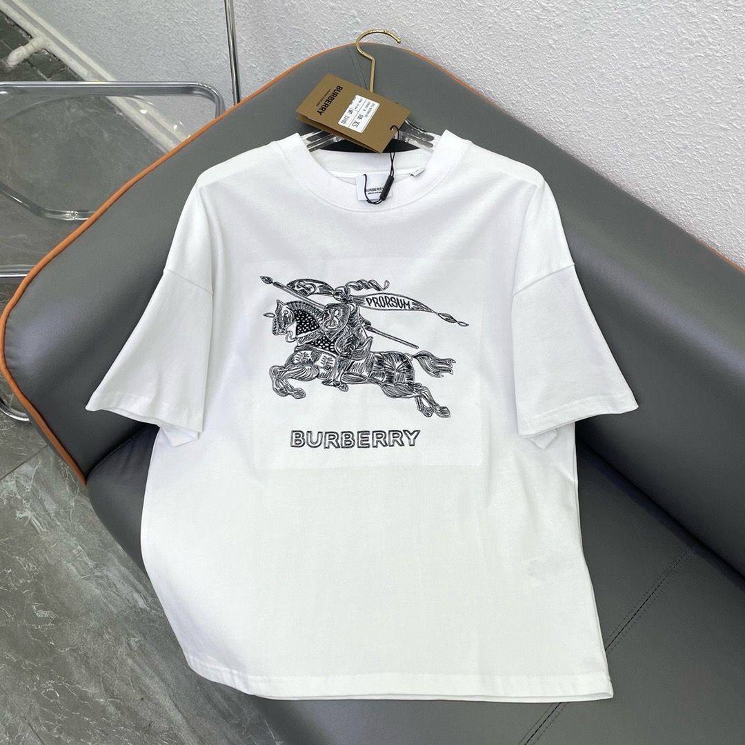T Shirt Burberry Homme en Coton Organique