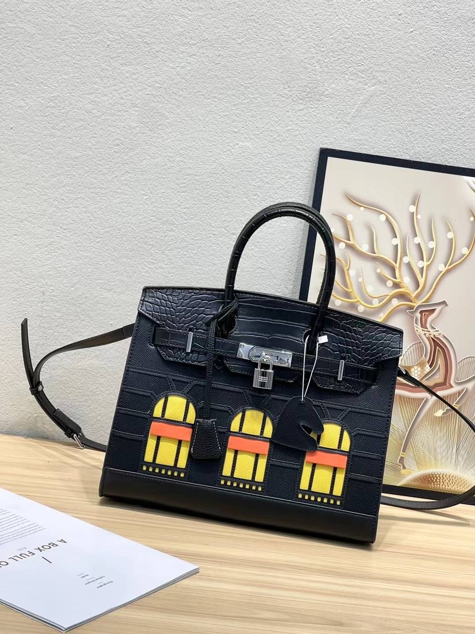 Sac Hermès Birkin 25 cm Black Croco