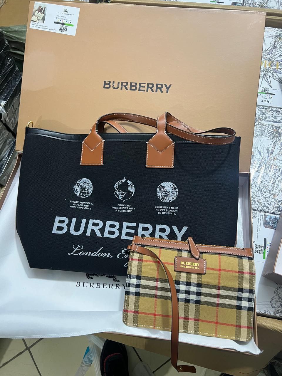 Sac Cabas Burberry Reversible