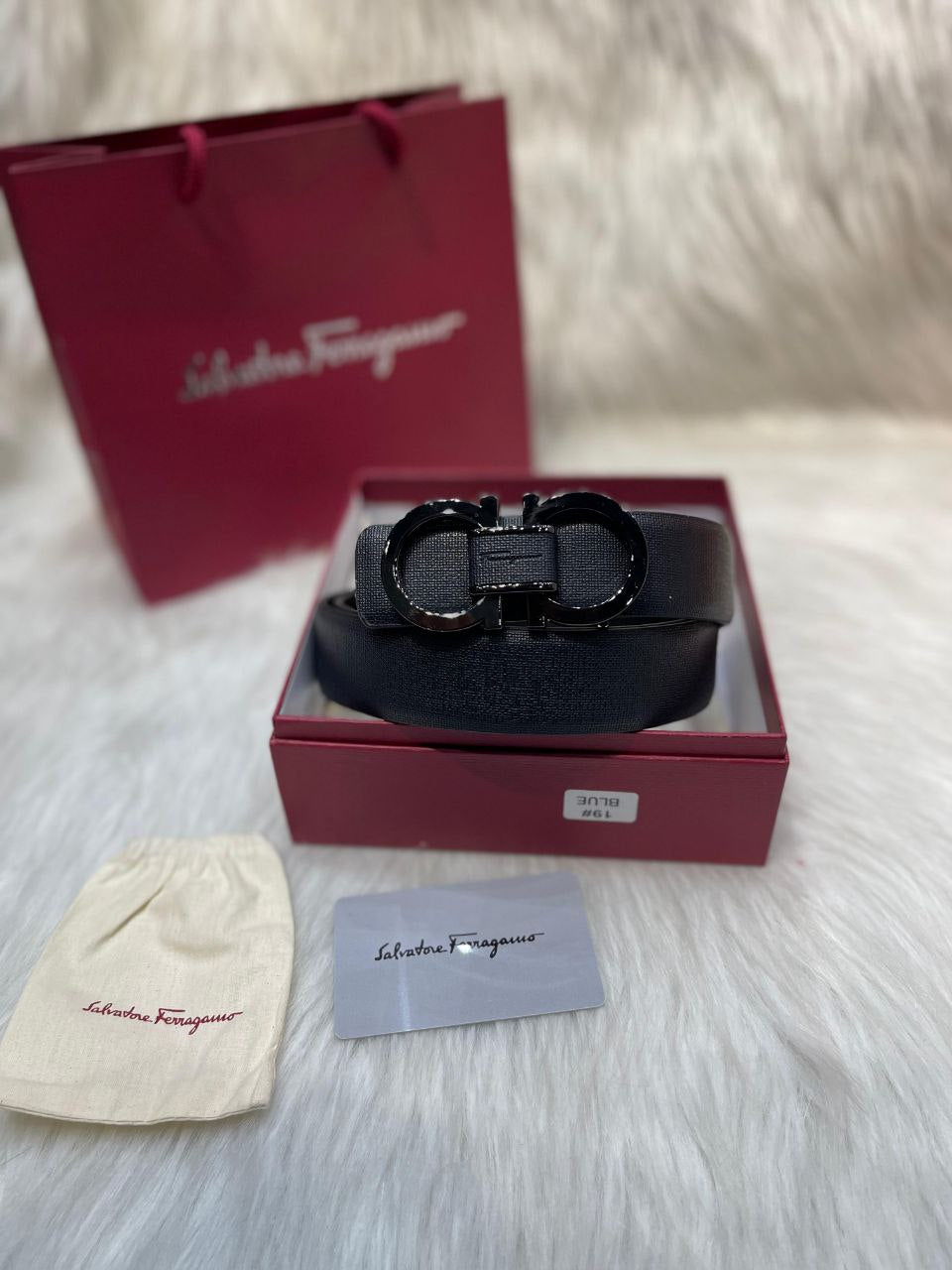 Ceinture Salvadore Ferragamo en Vrai Cuir
