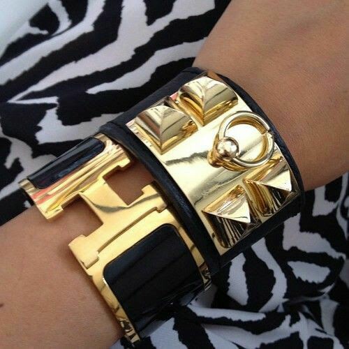 Bracelet Hermès X-Large en Acier Inoxydable