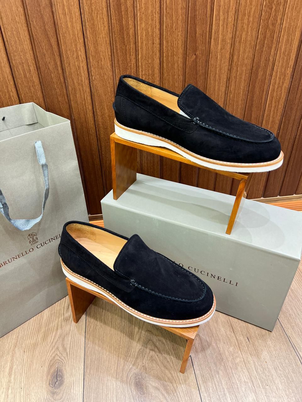 Mocassin Brunello Cucinelli en Daim