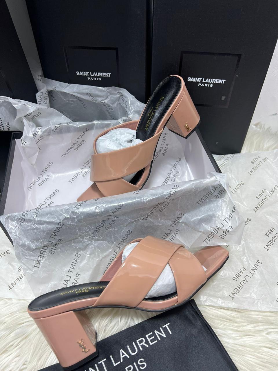Talon Yves Saint Laurent en Cuir
