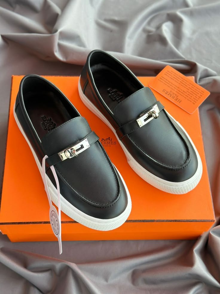 Mocassin Hermès en Vrai Cuir
