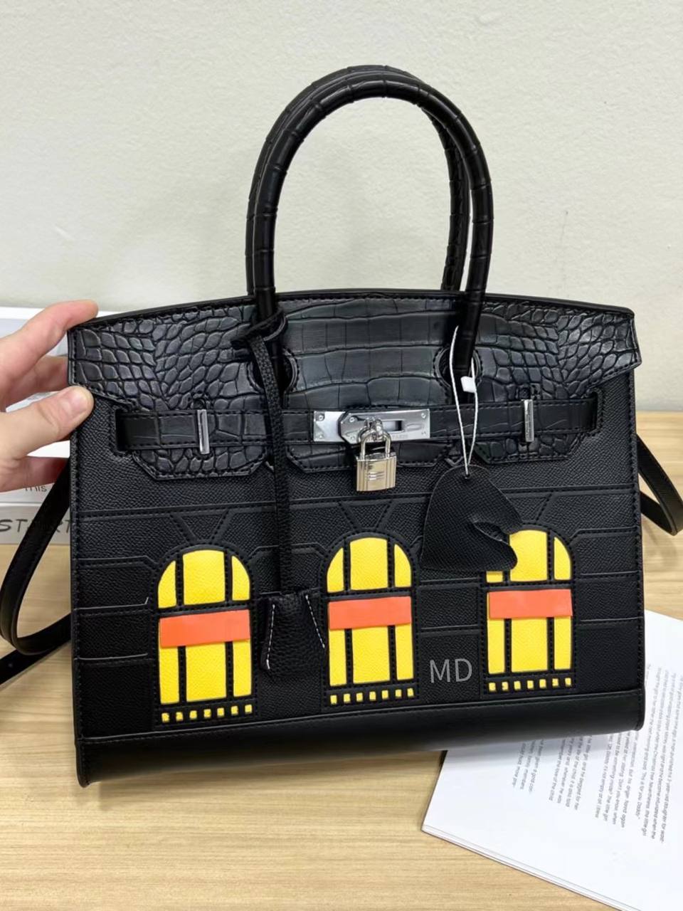 Sac Hermès Birkin 25 cm Black Croco