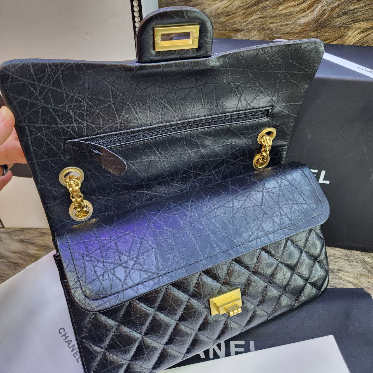 Sac Chanel en Vrai Cuir