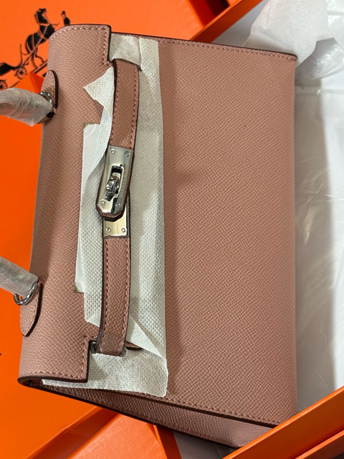 Sac Hermès 25 Avec Accessoires en Simili Cuir