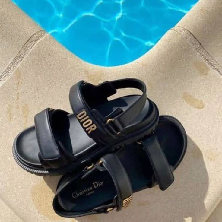 Sandale Christian Dior en Vrai Cuir
