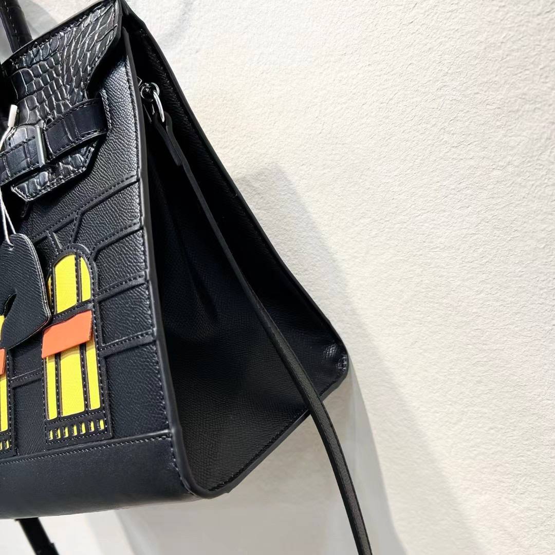 Sac Hermès Birkin 25 cm Black Croco