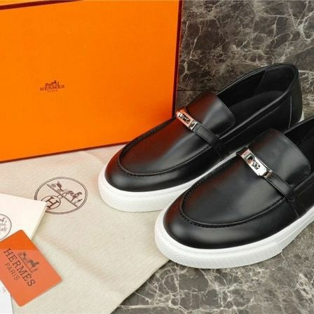 Mocassin Hermès en Vrai Cuir