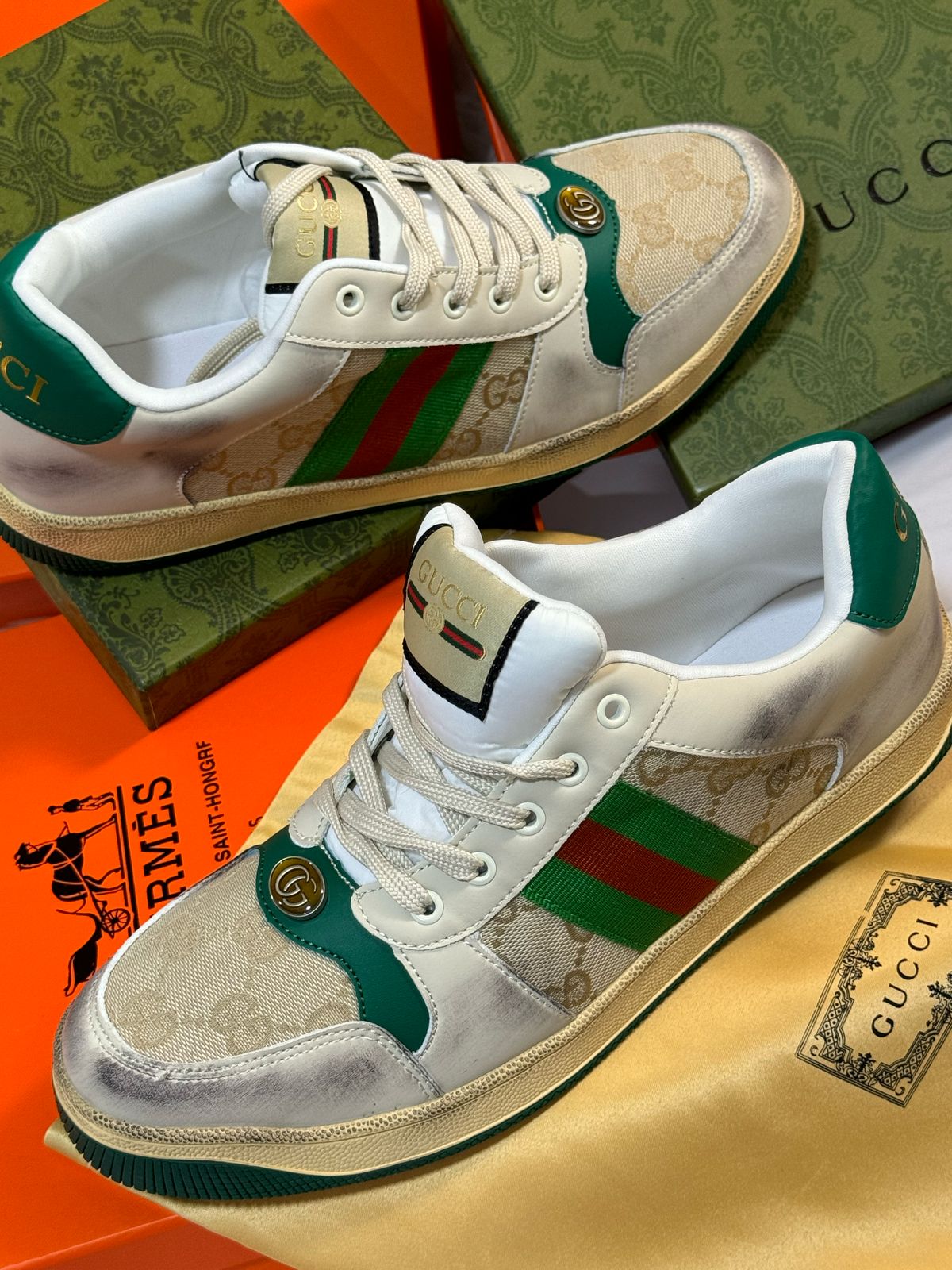 Sneakers Gucci Homme en Simili Cuir