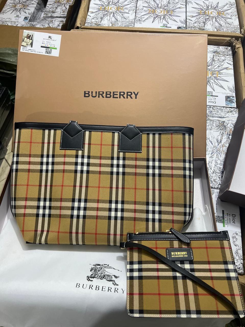 Sac Cabas Burberry Reversible