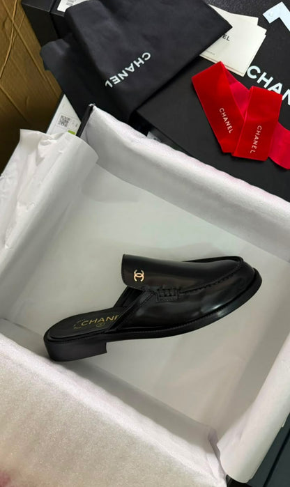 Mule Chic Chanel en Vrai Cuir