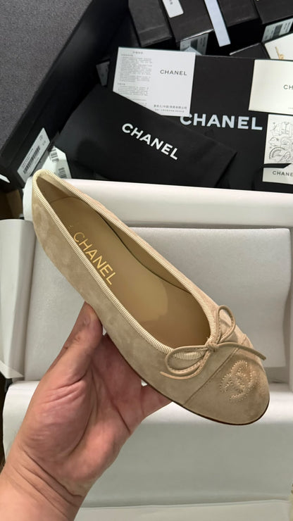 Mocassin Chanel en Daim Suède