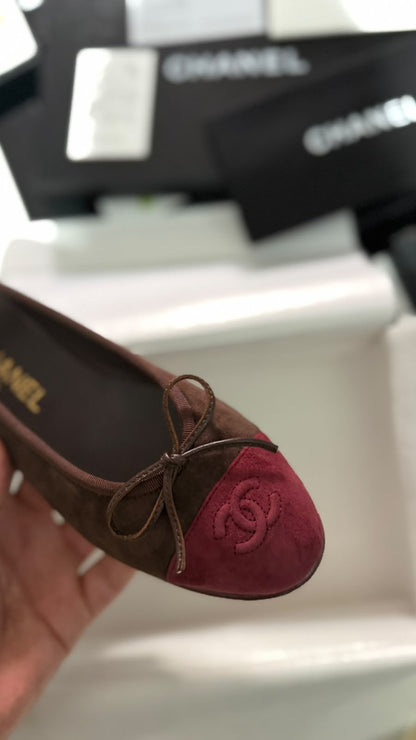 Mocassin Chanel en Daim Suède
