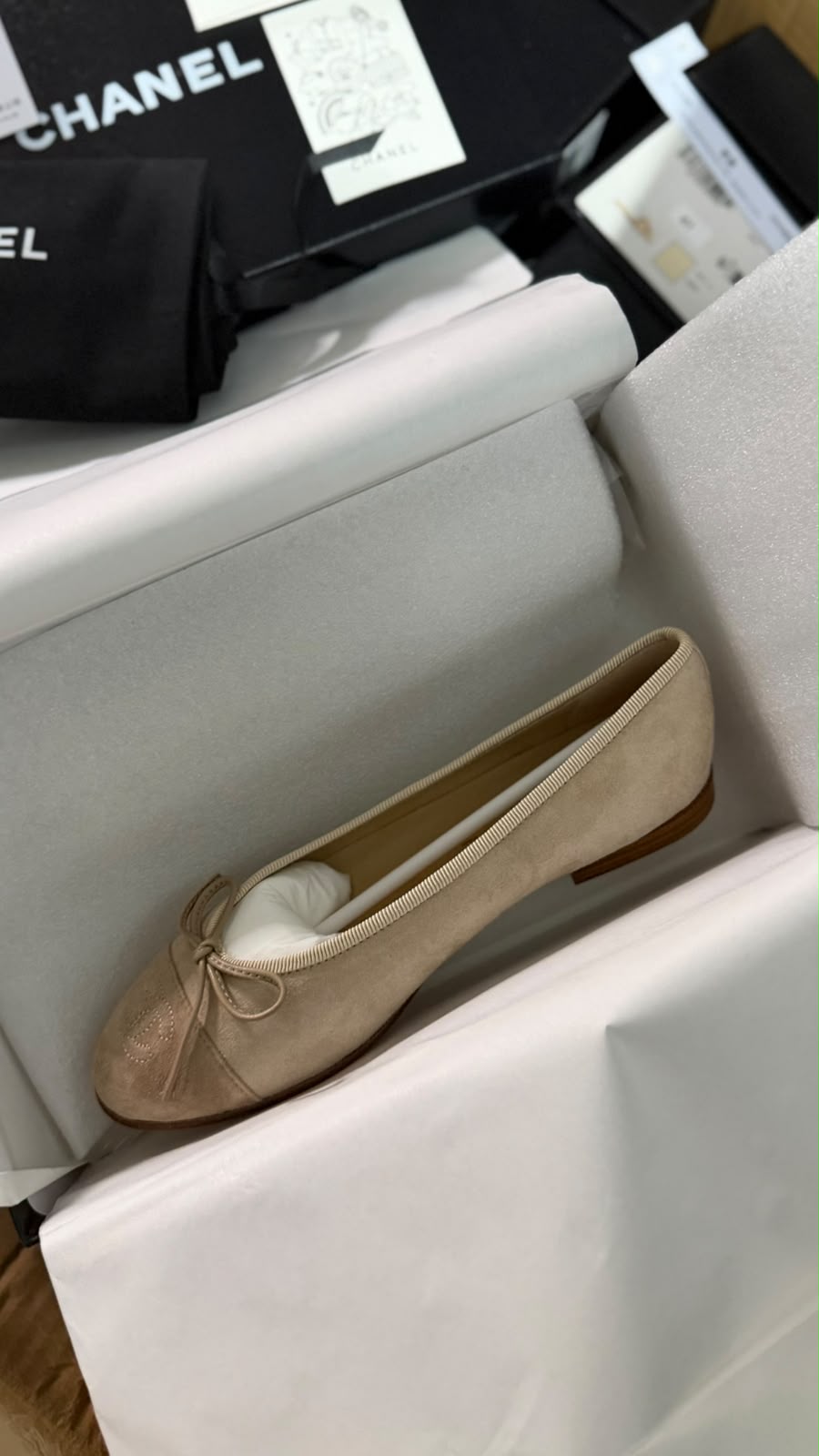 Mocassin Chanel en Daim Suède