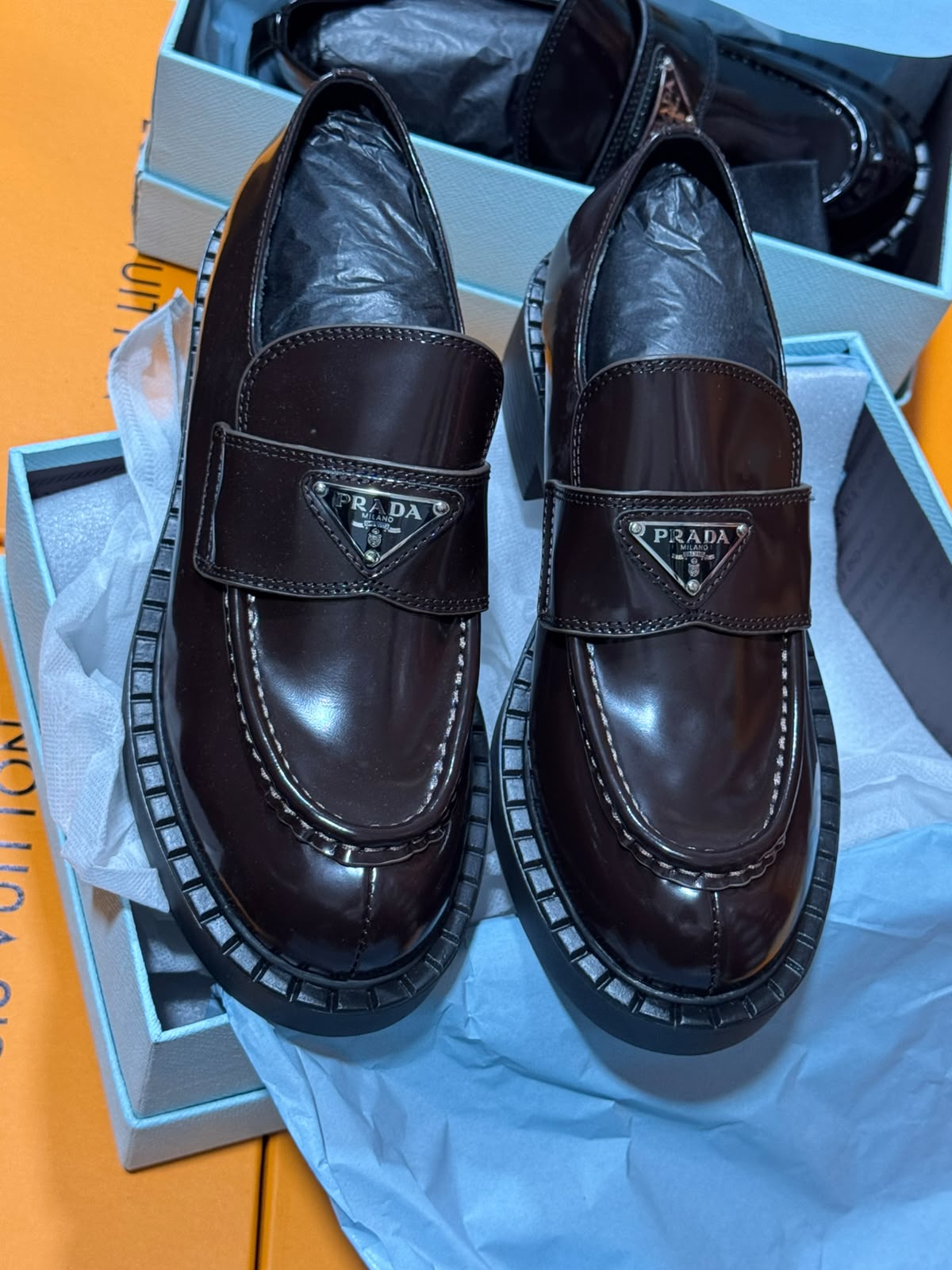 Chaussures Prada en Vrai Cuir