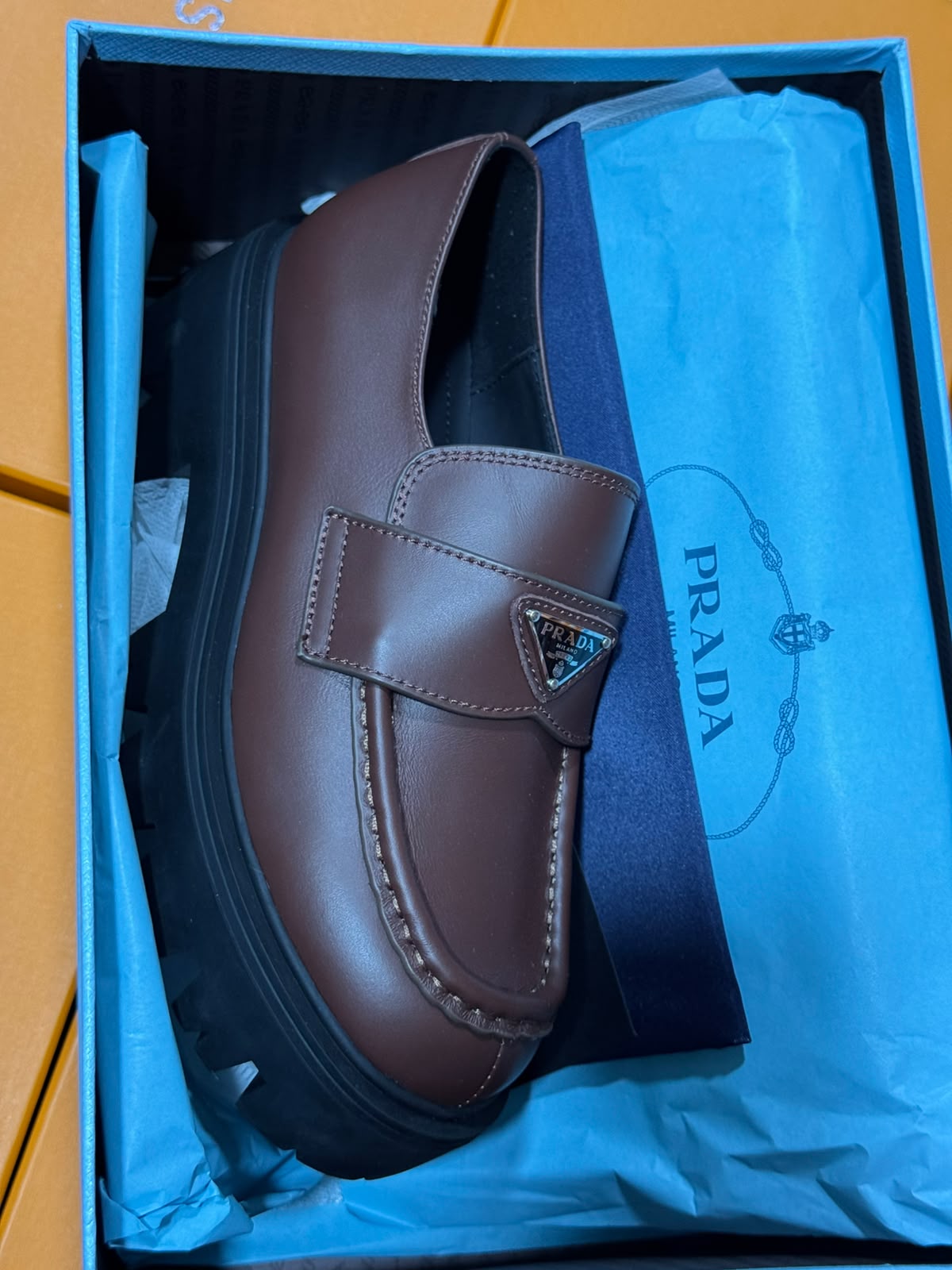 Chaussures Prada en Vrai Cuir