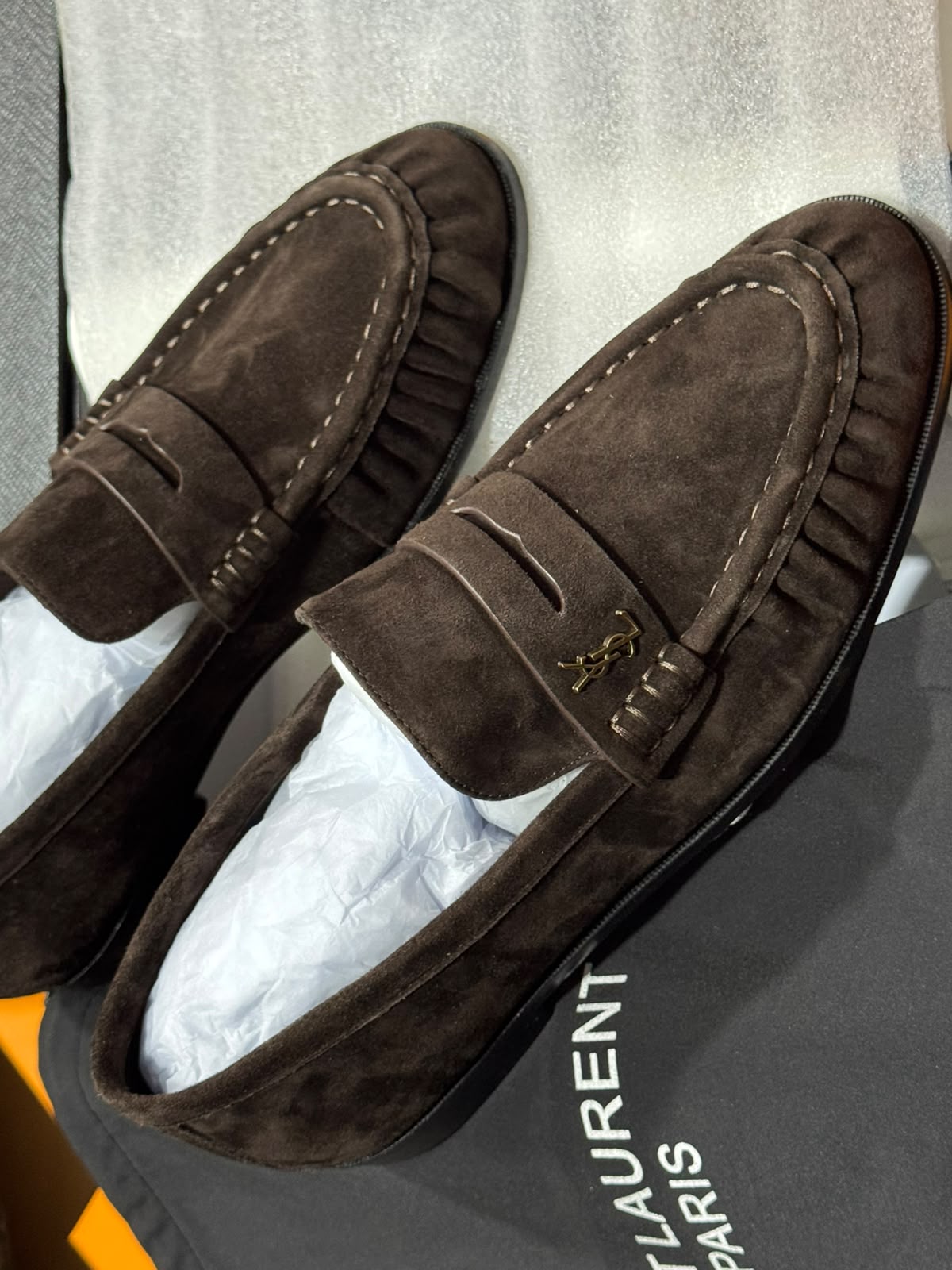 Mocassin Yves Saint Laurent En Cuir et Daim