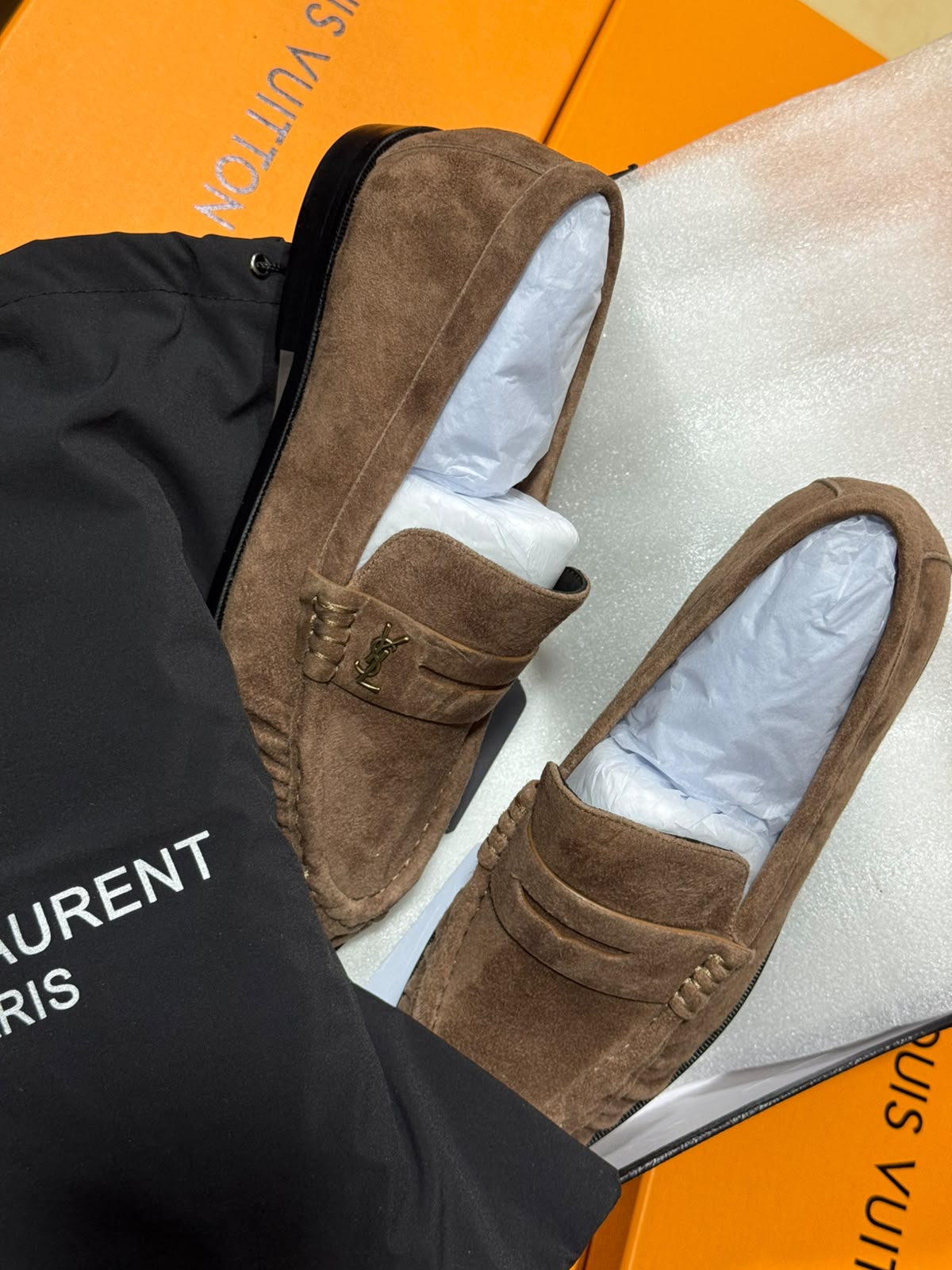 Mocassin Yves Saint Laurent En Cuir et Daim