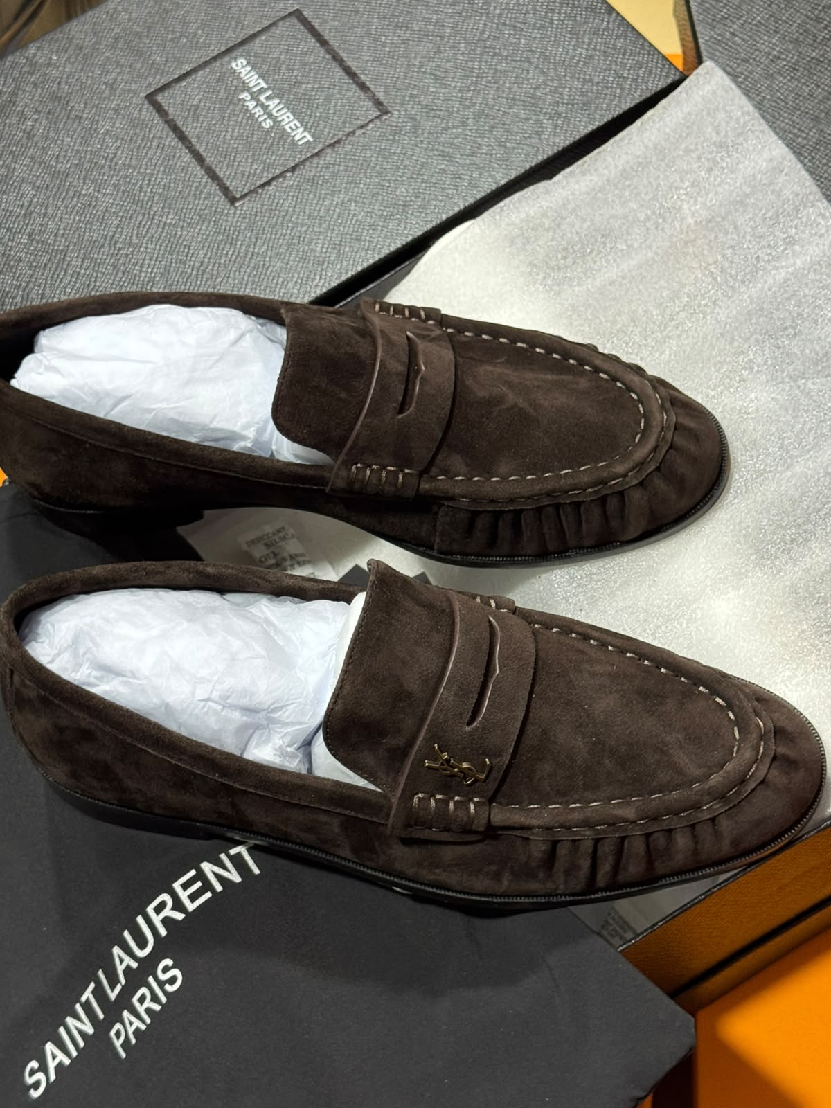 Mocassin Yves Saint Laurent En Cuir et Daim