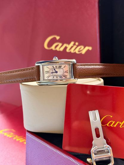 Montre Cartier Tank A Bracelet Cuir