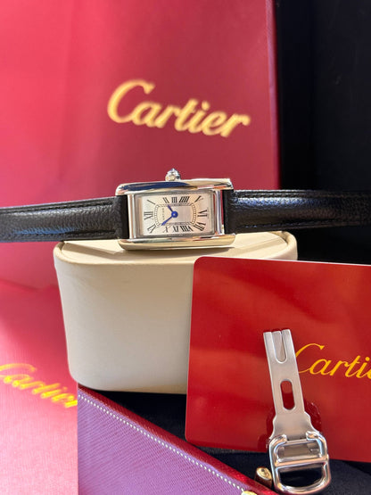 Montre Cartier Tank A Bracelet Cuir