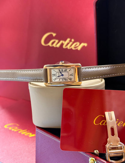 Montre Cartier Tank A Bracelet Cuir