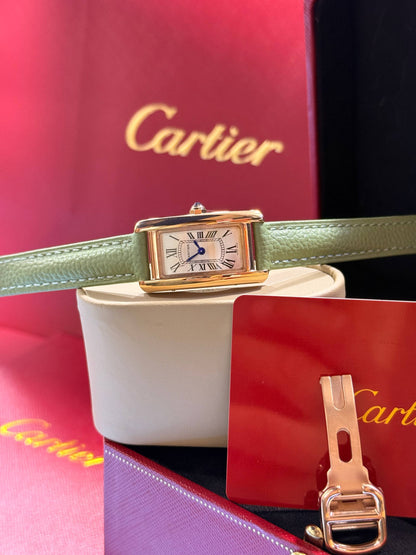 Montre Cartier Tank A Bracelet Cuir