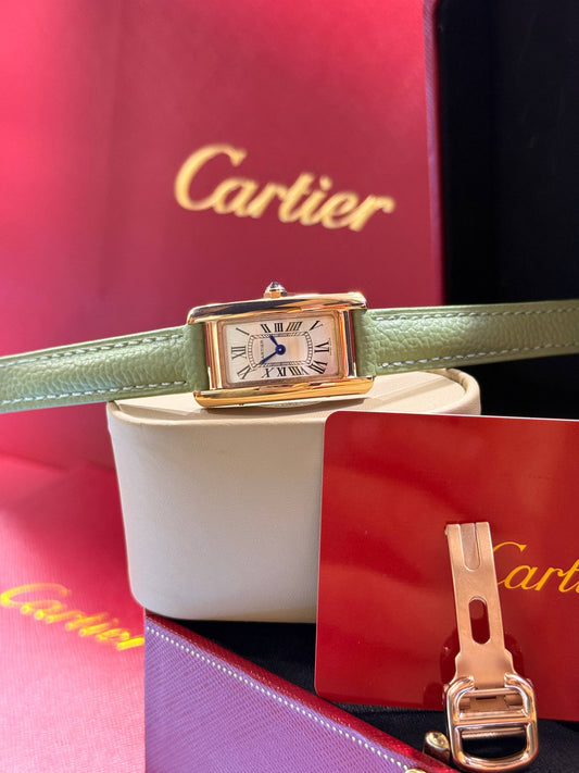 Montre Cartier Tank A Bracelet Cuir