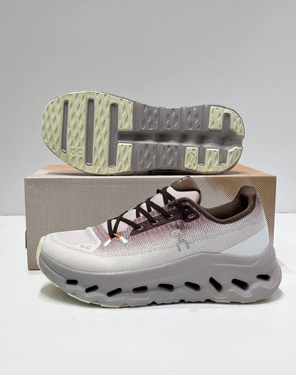 Espadrille Loewe On Cloudtilt Blanc, Rose poudré & Marron