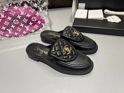 Mule Chanel en Vrai Cuir