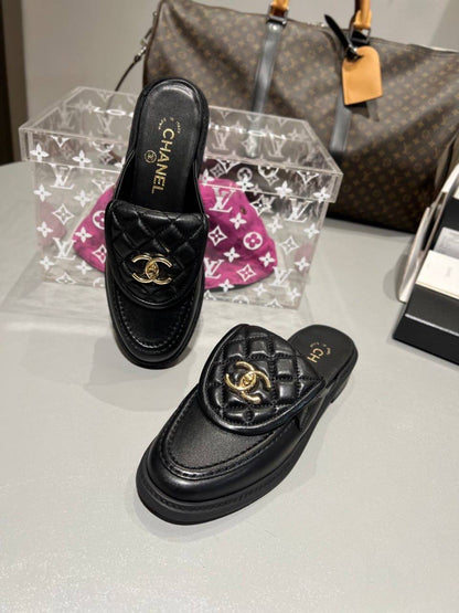 Mule Chanel en Vrai Cuir